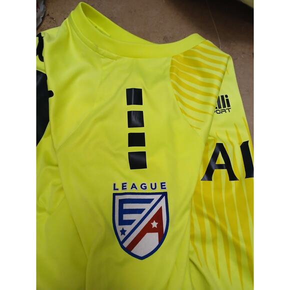 Capelli Goalkeeper Sport Shirt S Yellow Padded Arms Long Sleeve Albion San Diego - Picture 9 of 14